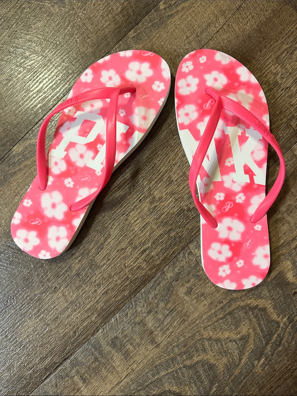Pink Floral Women’s Flip Flops - PINK Victoria's Secret- US 9